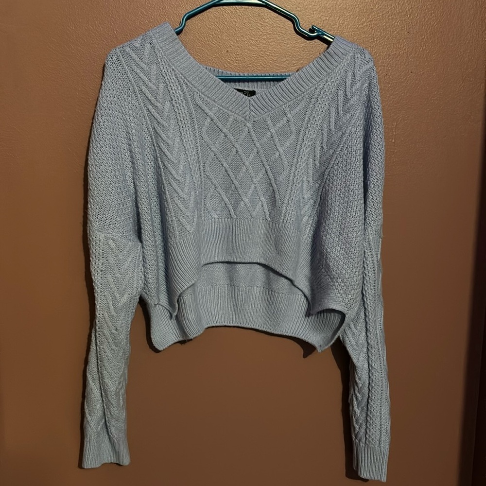 Rue 21 blue crop top